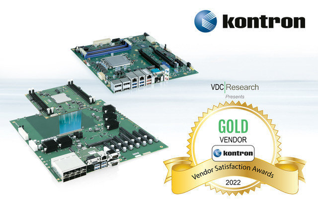 KONTRON ERHÄLT VON VDC RESEARCH DEN GOLD AWARD FÜR IOT & EMBEDDED TECHNOLOGY VENDOR SATISFACTION